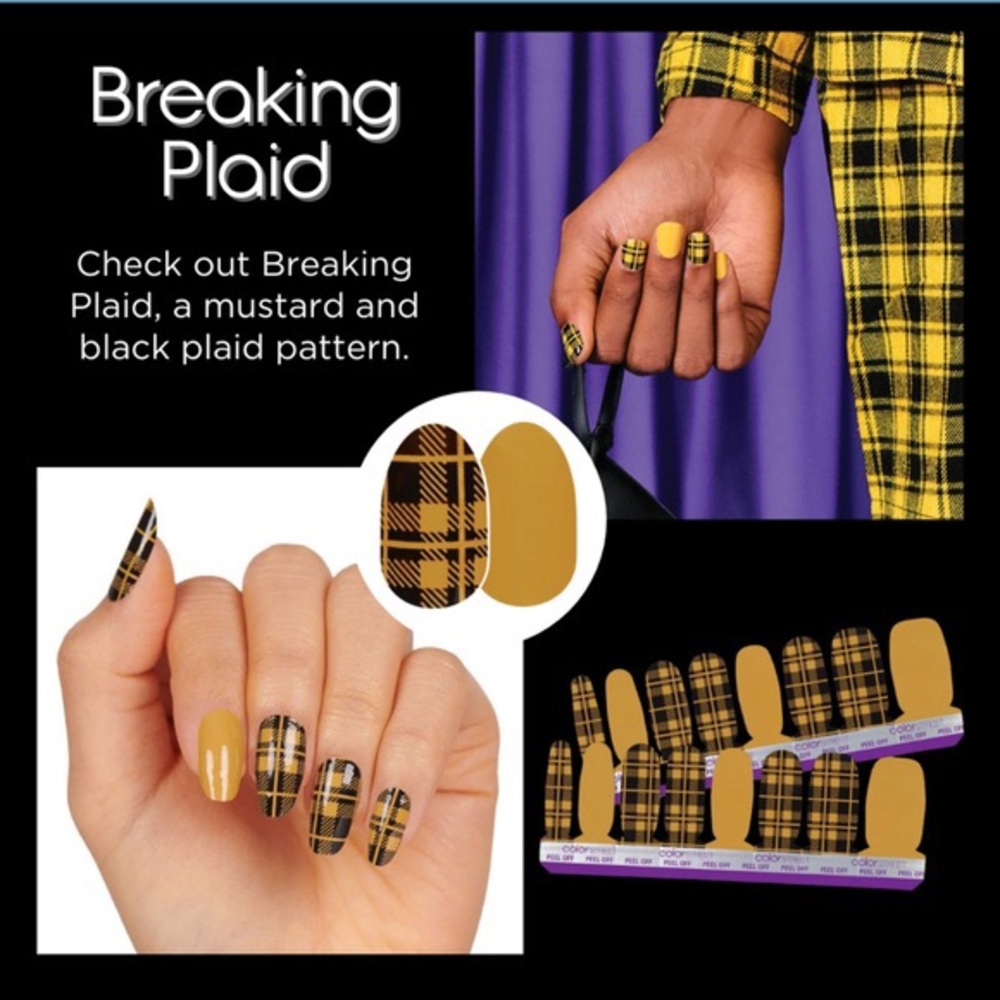 Color Street- Breaking Plaid - 100% Real Nail Polish Strips